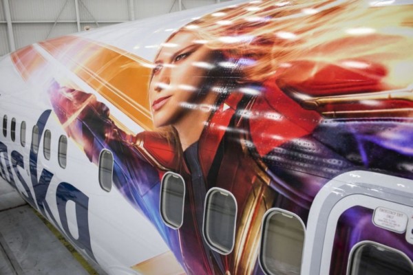Demam Captain Marvel, Alaska Airlines Kenalkan Boeing Edisi Spesial