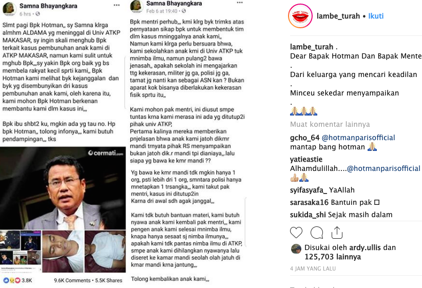 Keluarga Taruna ATKP Makassar yang Tewas Minta Bantuan Hotman Paris