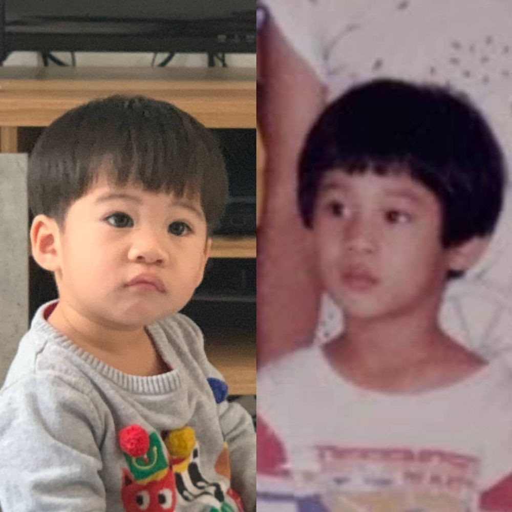 10 Potret Masa Kecil Artis Pria Ini Mirip Banget Sama Anaknya Sekarang