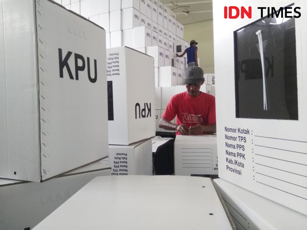 KPU Kabupaten Madiun Temukan Satu Kotak Suara Pemilu Rusak