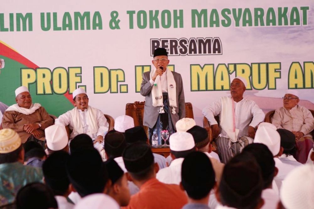 Doa Neno Warisman, Ma'ruf: Masak Saya dan Pak Jokowi Dianggap Kafir