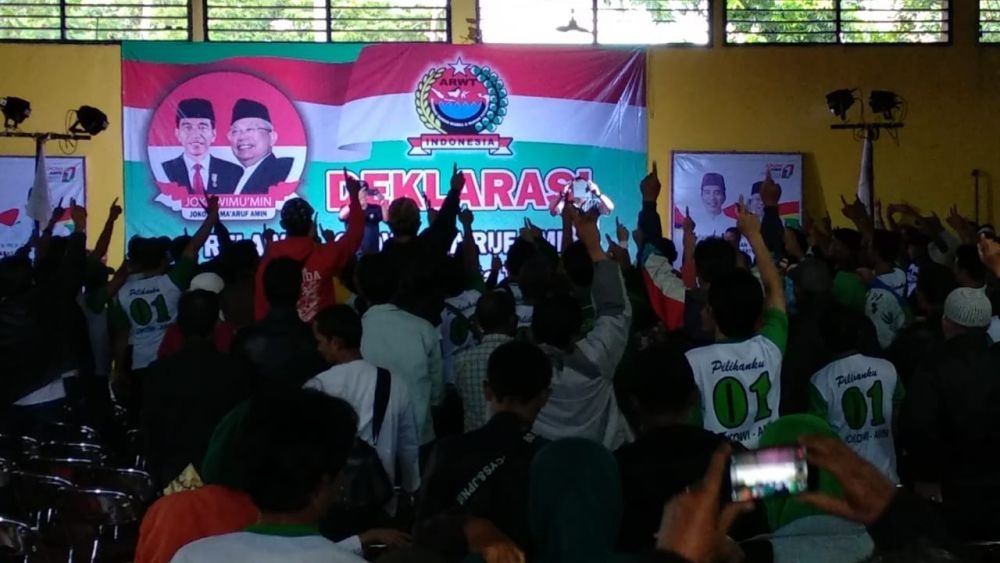 Ketua RT-RW se-Kota Tasikmalaya Deklarasi Dukung Jokowi-Ma'ruf Amin