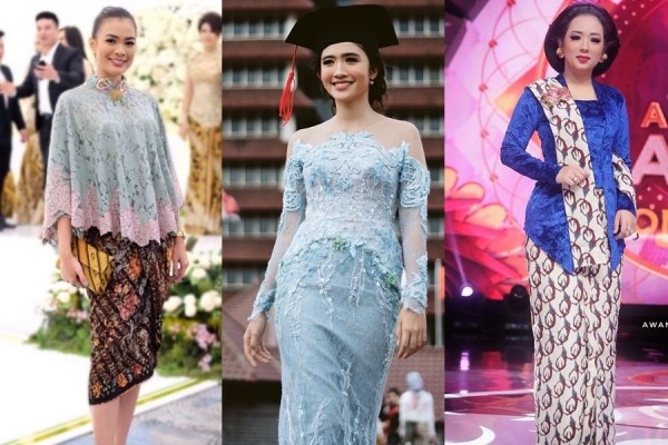 Model Baju Kebaya Brokat Muslim Terbaru 2019