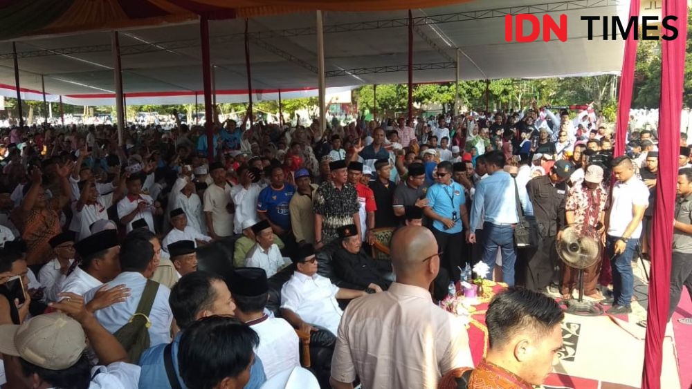 Di Hadapan Santri Ponpes Sunan Drajat, Prabowo Enggan Disebut Kaya