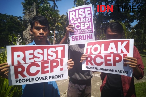 Demo Tolak RCEP di Bali: Pertemuan ini Membahas Kebijakan Neoliberal
