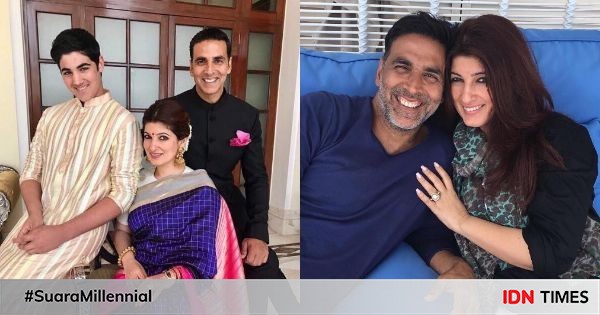 Jauh dari gosip, 10 potret akshay kumar & twinkle 19 tahun menikah