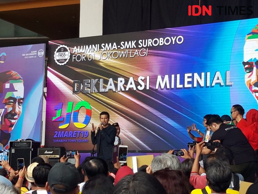 Emil hingga Wisnu Sakti Hadiri Deklarasi Millennials untuk Jokowi