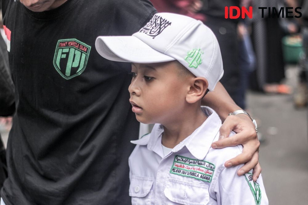 [FOTO] Ketika Seorang Anak Pimpin Aksi Bela Bahar Bin Smith