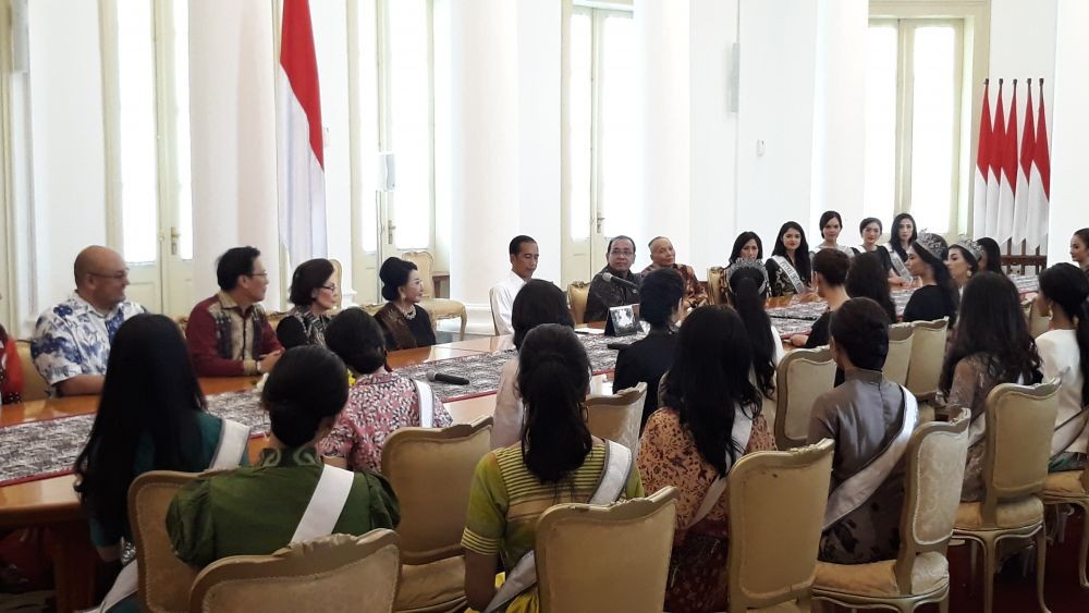 Bertemu Finalis Puteri Indonesia 2019, Jokowi Cari Menteri Millenial