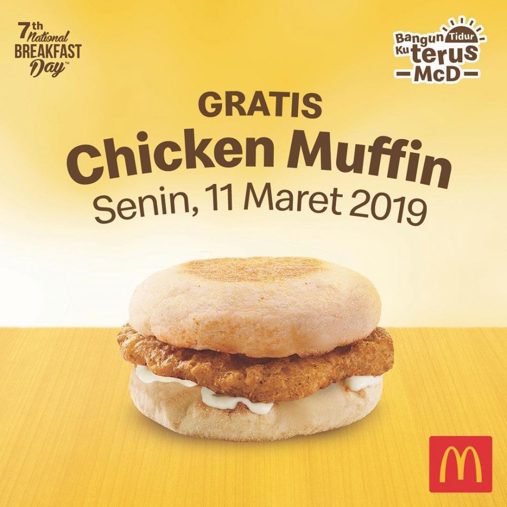 McDonald's Bagi-bagi Sarapan Gratis, Berlaku Sampai 17 Maret