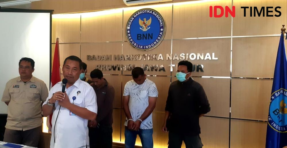 Bawa Sabu 4 Kg dari Jakarta, Dua Pengedar Diciduk BNN Jatim