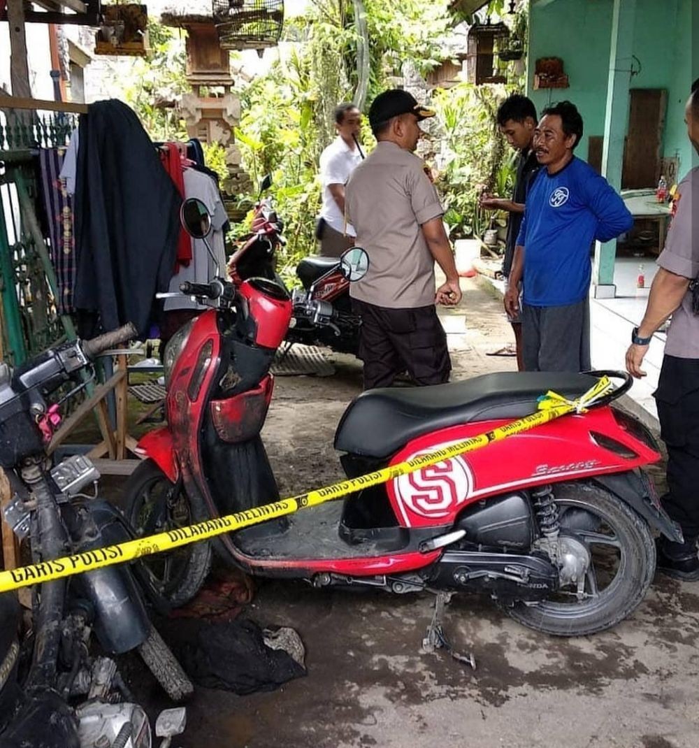 Dua Sepeda Motor di Denpasar Terbakar, Dilempar Botol Berisi Minyak