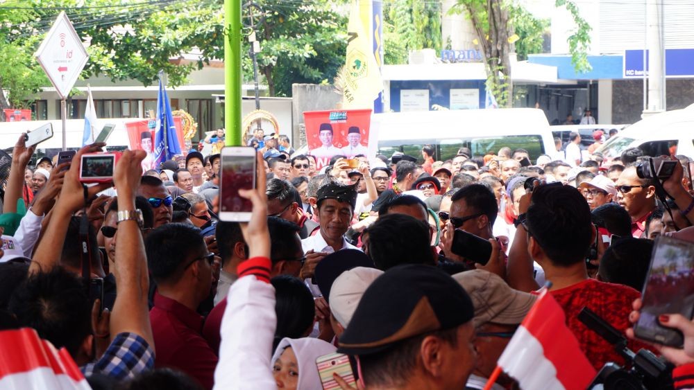 Kampanye Terbuka, Jokowi: Jangan minta Sepeda, Gak Boleh Sama KPU