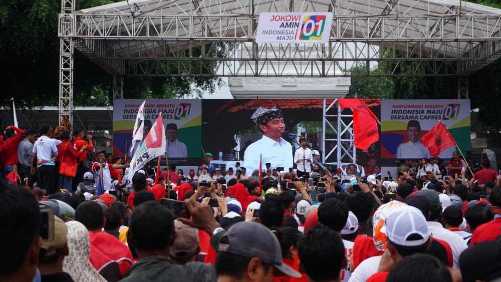 Kampanye Terbuka, Jokowi: Jangan minta Sepeda, Gak Boleh Sama KPU