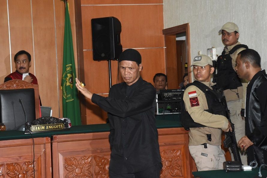 Hercules Datangi Sidang Suap Mahkamah Agung di PN Bandung