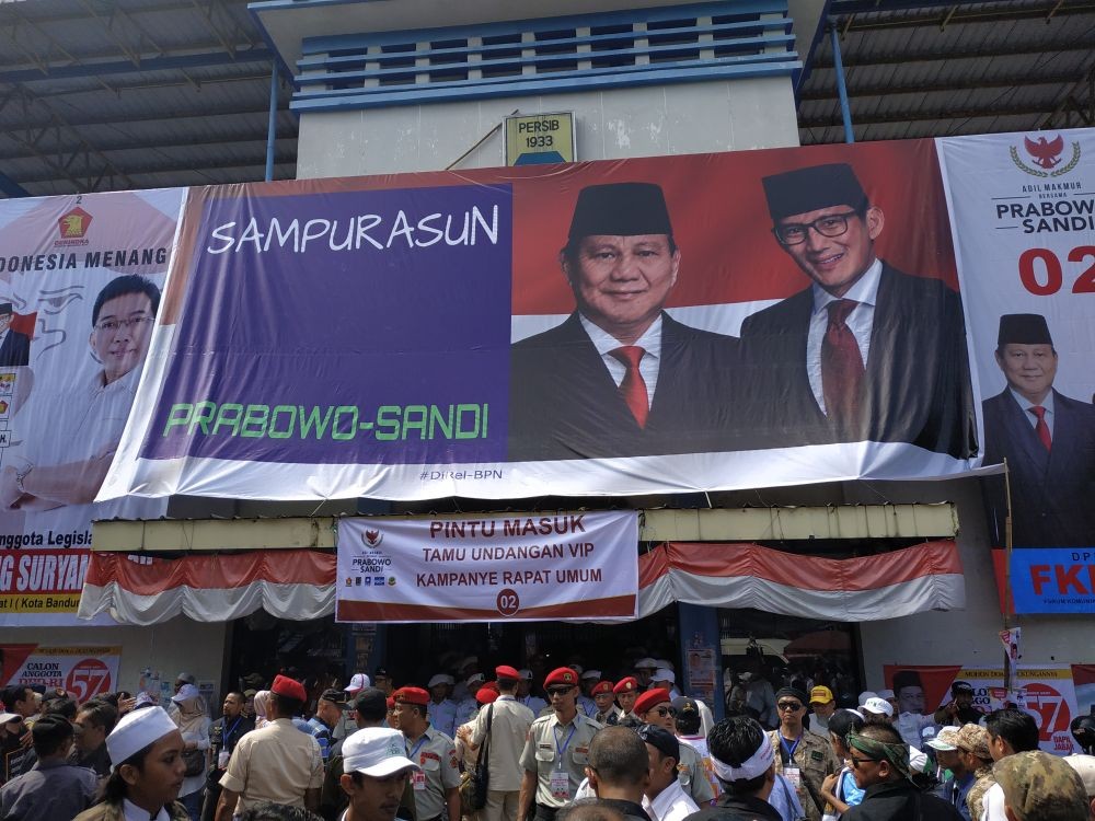 Kampanye di Bandung, Prabowo Minta Suara di Jabar Capai 85 Persen