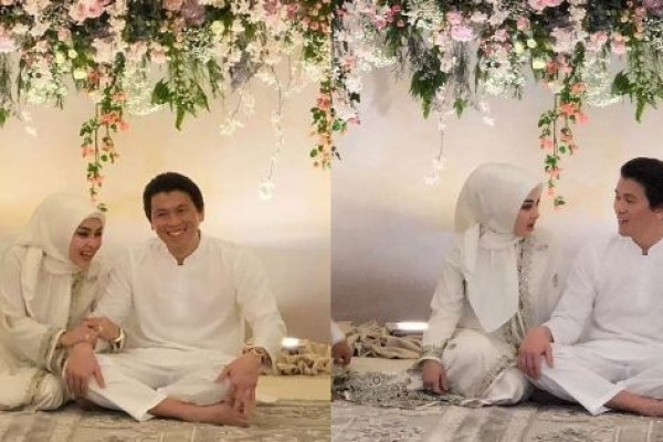 Hasil gambar untuk syahrini reino di pengajian