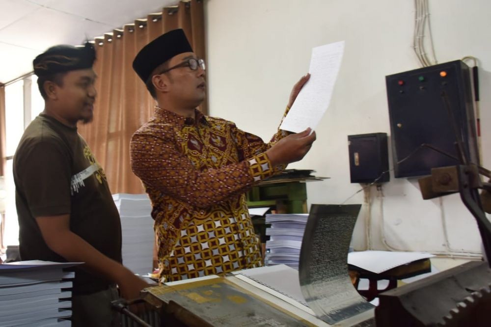 Ridwan Kamil Apresiasi Pelaksanaan UNBK di SLB Wyata Guna Bandung