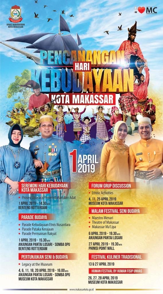 Pemkot Makassar Tetapkan 1 April Hari Kebudayaan 