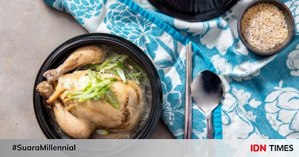 Resep bikin samgyetang, sup ayam korea yang cocok disantap saat flu