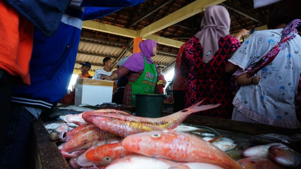 Berkunjung ke Pasar, Susi Heran Ada Anak Ikan Kerapu Dijual