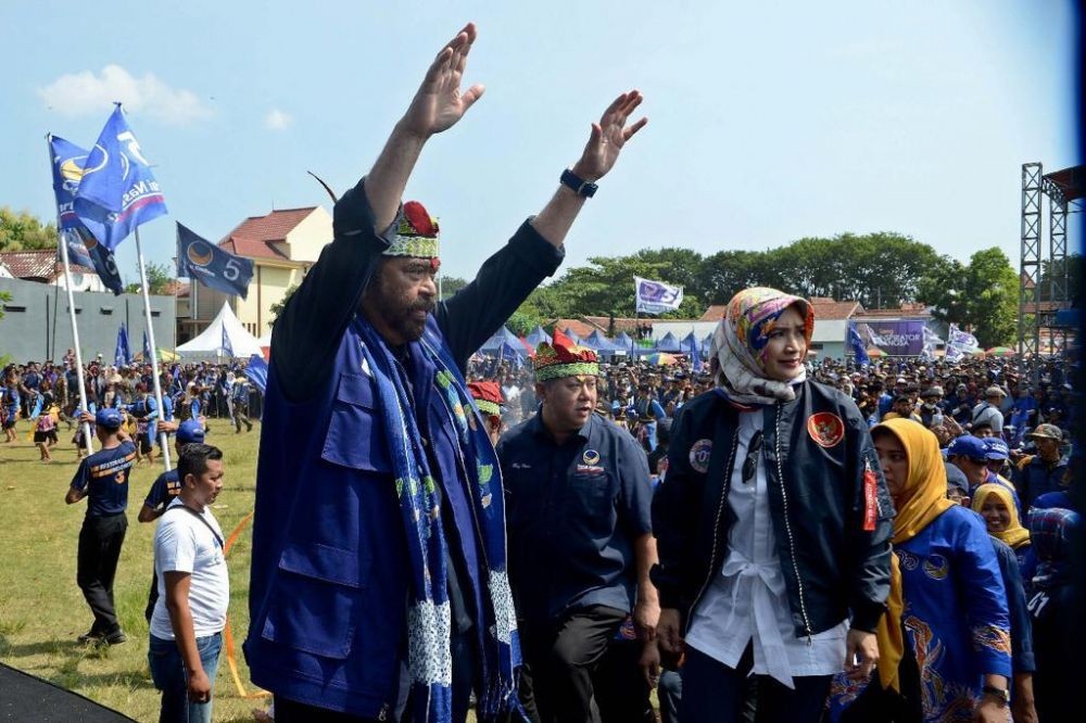 Kampanye Akbar, Surya Paloh Minta Jokowi Buat Tol Probolinggo-Pasuruan