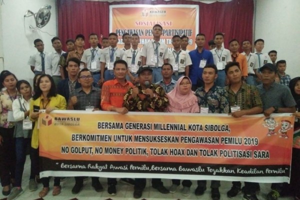 Bawaslu Sibolga Ajak Milenial Awasi Pemilu 2019