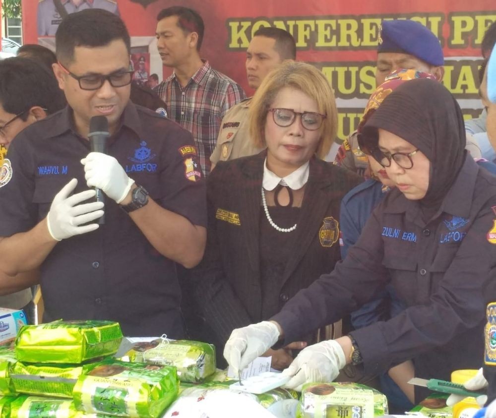 Polisi Musnahkan 160,71 Kilogram Sabu  dan Narkotika lainnya