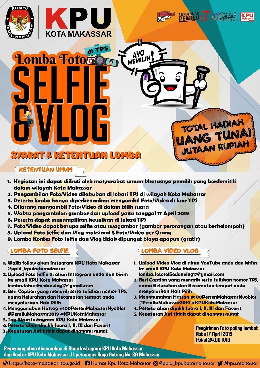 Ikuti Lomba Selfie dan Vlog di TPS, Hadiahnya Jutaan Rupiah