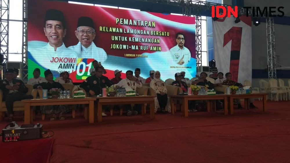 TKD Jatim Klaim Jokowi-Ma'ruf Menang 70 Persen di Lamongan