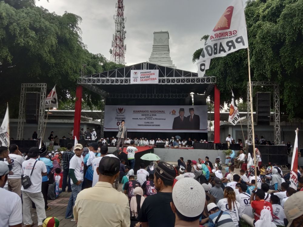Kampanye Tim Prabowo-Sandi di Banyuwangi, Nissa Sabyan Batal Datang