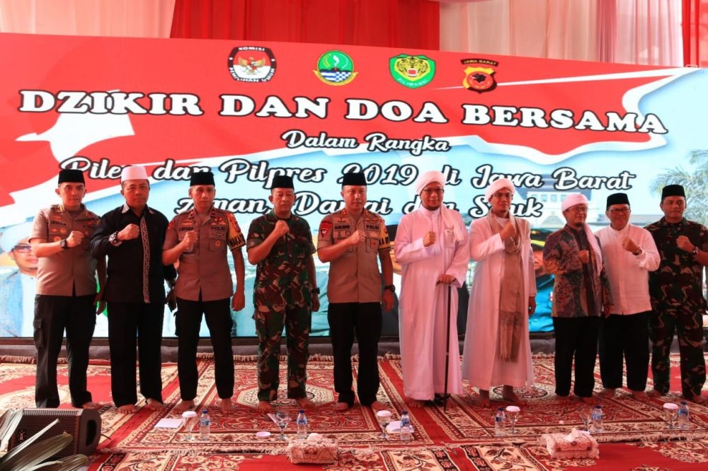 Doa Bersama Jelang Pemilu, Polda Jabar Mantapkan Kerjasama dengan TNI