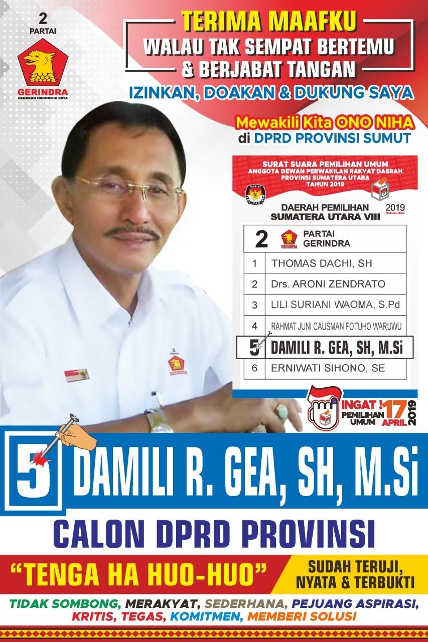 Caleg Kena OTT di Nias Ternyata Ketua Tim Pemenangan Prabowo-Sandi 
