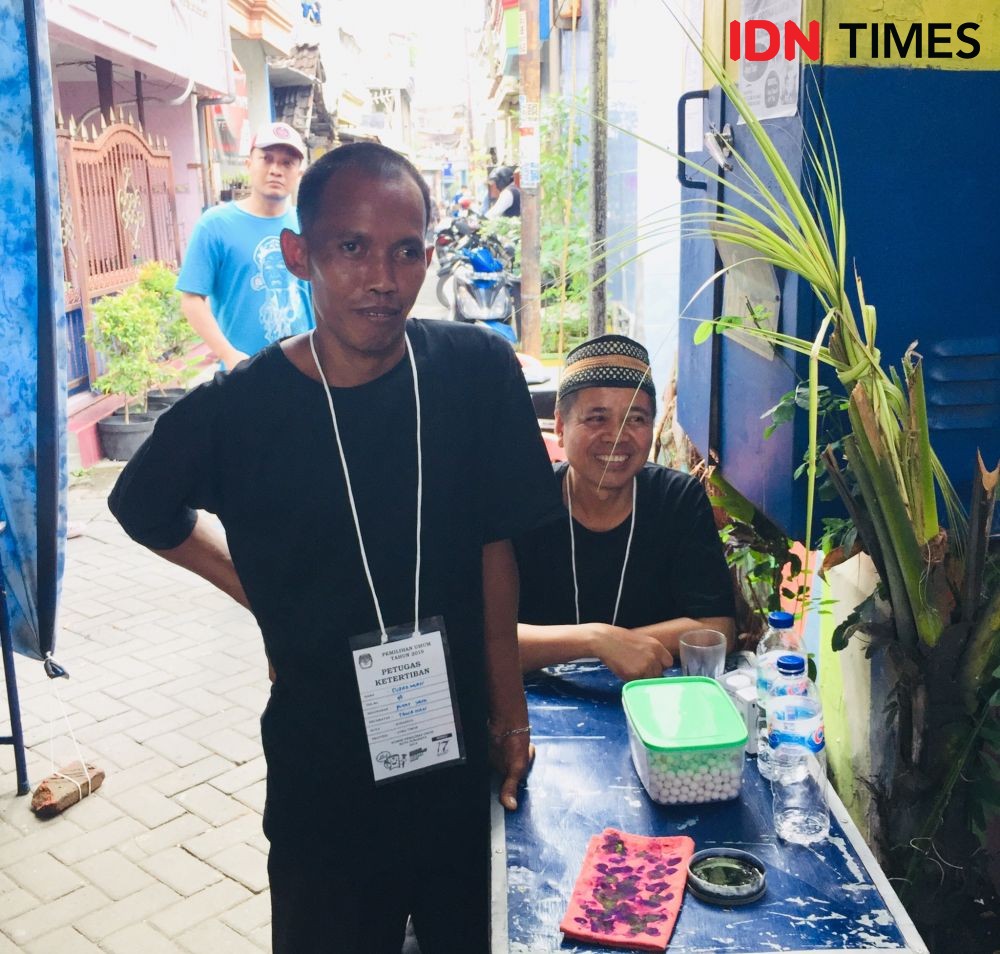 Serba Hitam, Begini Suasana Pemilu di Eks Lokalisasi Dolly Surabaya 