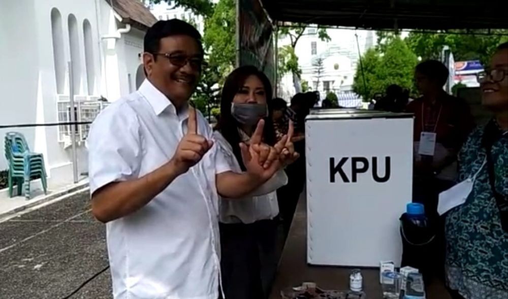 Nyoblos di Medan, Djarot Optimis Melangkah ke Senayan dari Sumut