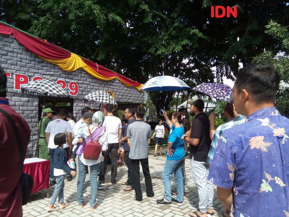Jokowi-Ma’ruf Menang di TPS Bhinneka Tunggal Ika Surabaya
