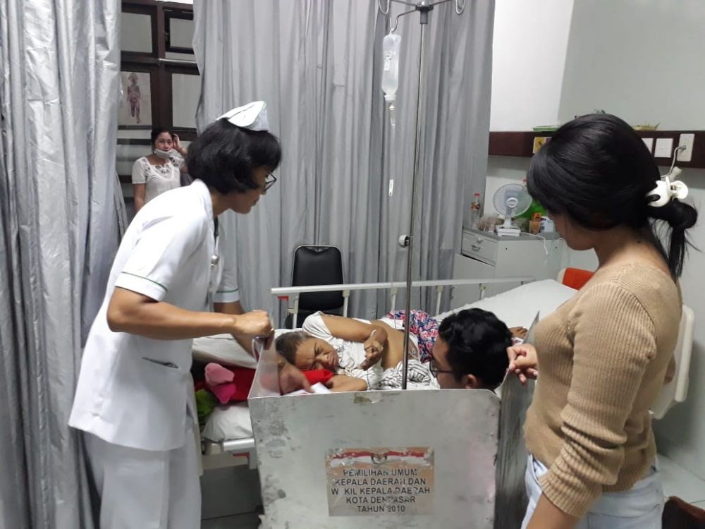 Meski Lemah, Pasien Kanker di RSUP Sanglah Denpasar Tetap Nyoblos