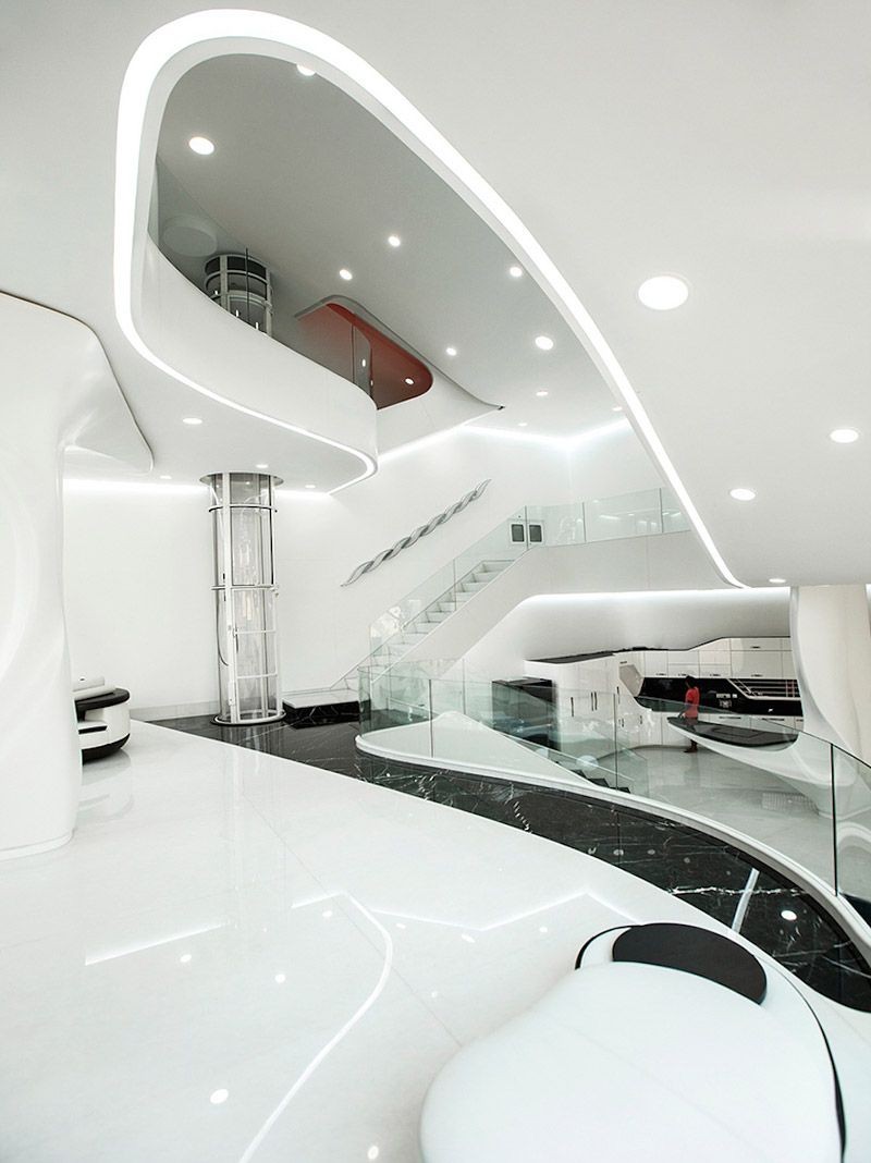 10 Desain Interior Rumah Bergaya Futuristik