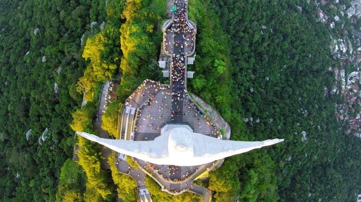 10 Foto Langka Penampakan Landmark Dunia dari Ketinggian, Menakjubkan!