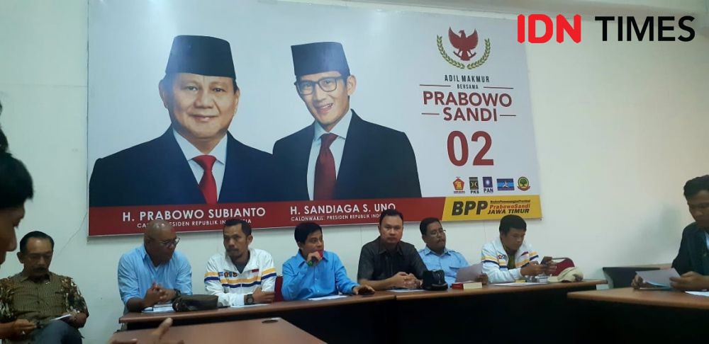 Timses Jatim: Prabowo Presiden, Sandiaga Wakil Presiden!