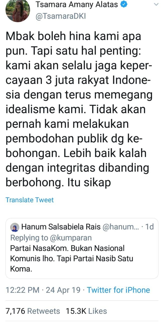 Putri Amien Rais Sebut PSI Partai Satu Koma