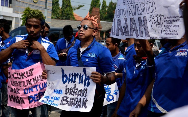 Kecewa UMK 2022, Buruh di Tangerang Bakal Berdiri di Depan Pabrik