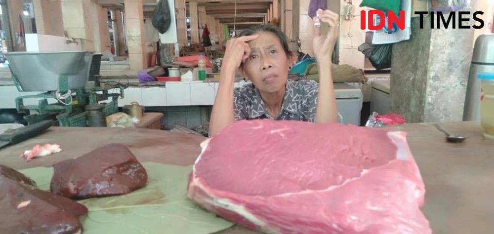 Disperpautkan Bantul Sidak Ketersediaan Daging di Pasar Imogiri