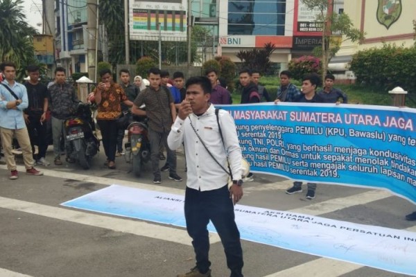 Mahasiswa di Medan Apresiasi Kinerja KPU dan Bawaslu Gelar Pemilu 2019