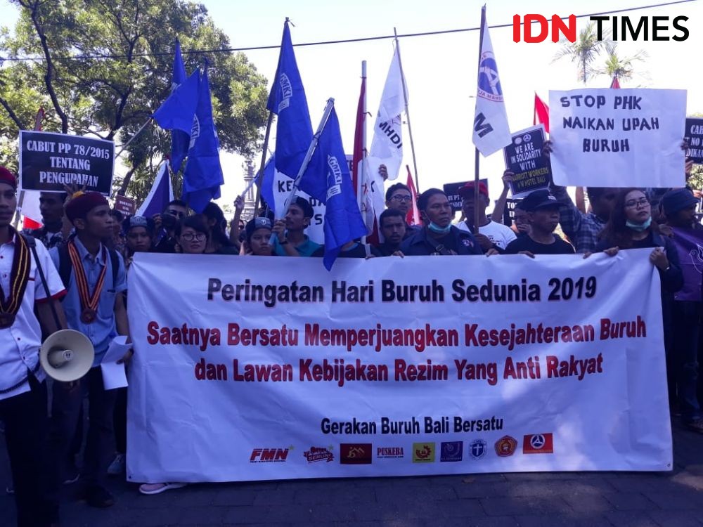 Pelecehan Seksual Perempuan Kampus Jadi Tuntutan May Day di Denpasar