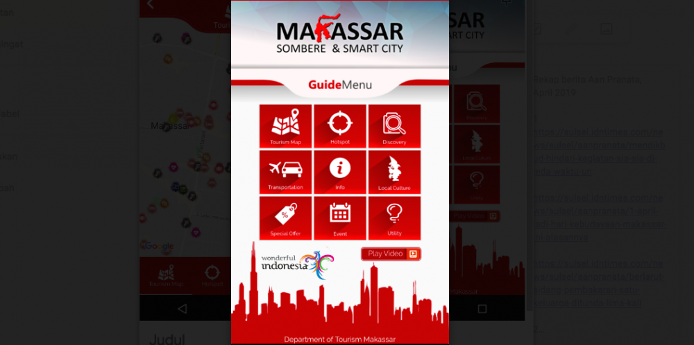 Ingin Jelajahi Makassar? Pasang Dulu Aplikasi Ini di Gawaimu