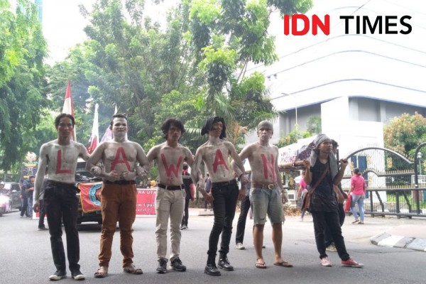 Aksi Hardiknas, Massa GERAM-SU: Kampus Bungkam Mahasiswa yang Kritis