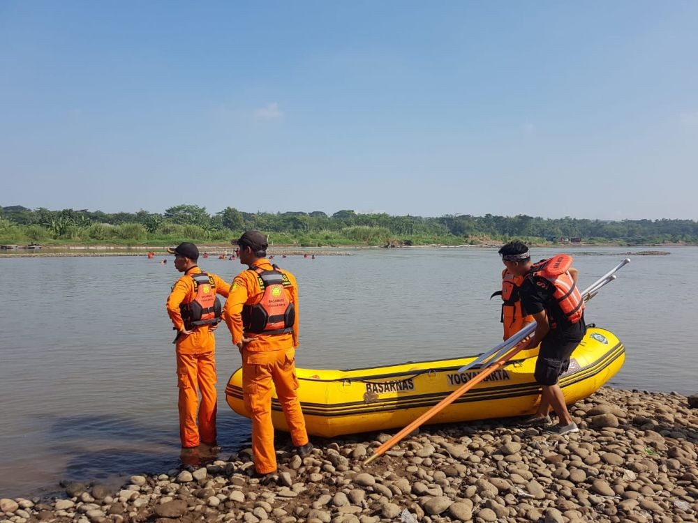 Pencarian Saleh Korban Tenggelam Saat Padusan di Sungai Progo Nihil