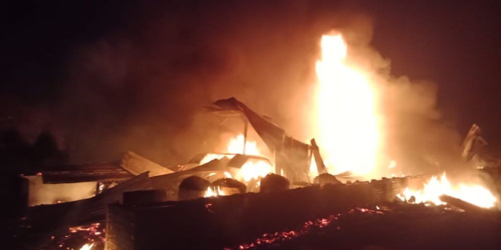 Gudang Traktor Petani Terbakar di Simalungun, Kerugian Rp600 Juta