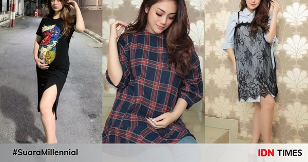 7 gaya fashion hamil ala celine evangelista, tetap kece dan modis!